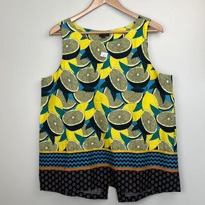 Ann Taylor Lemon Summer Tank Top